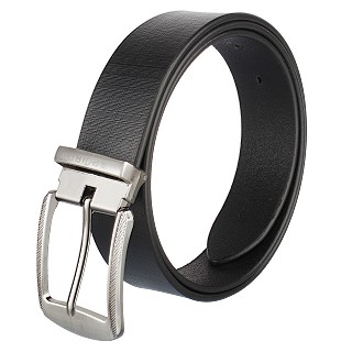 Genuine Leather Belt For Men - BLACK  |Pin Buckle|